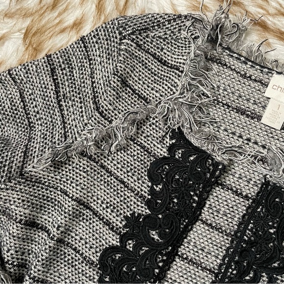 Chico’s Lace Tweed Cardigan - Picture 9 of 11